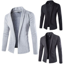 Load image into Gallery viewer, Fashion 2019 Men's Casual Slim Fit Solid No Button Suit Blazer Business Work Coat Jacket Outwear